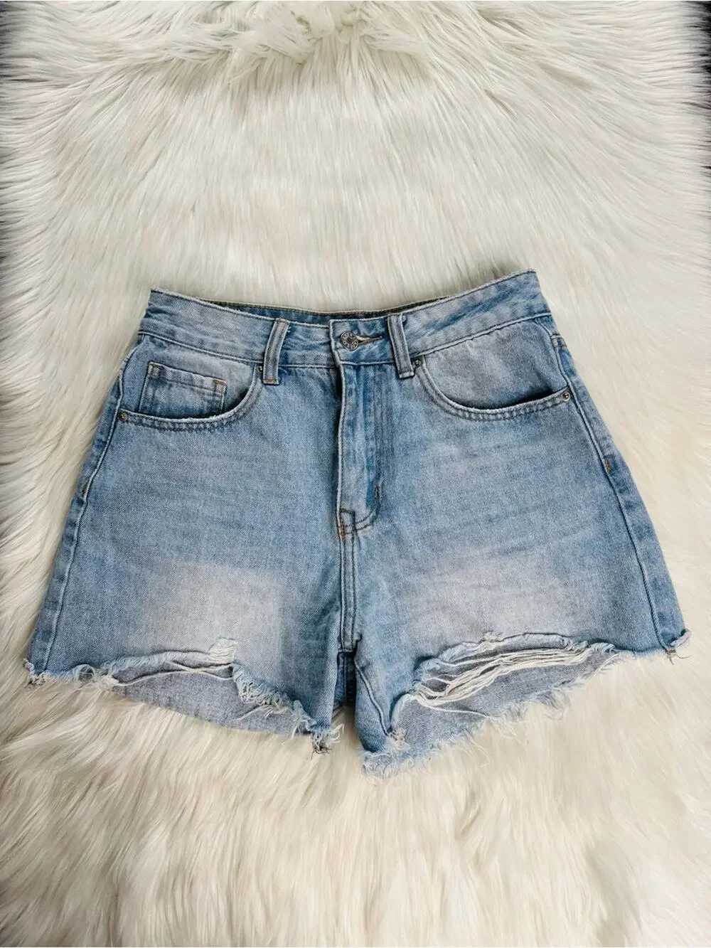 Vervet High Rise Booty Denim Cut Offs